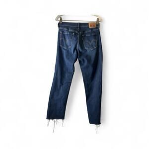 Levi’s 505 Women Straight Jeans Size 27 Raw Hem denim